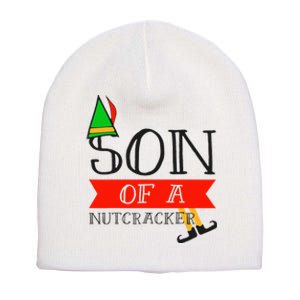 Funny Christmas Gift Son Of A Nutcracker Short Acrylic Beanie