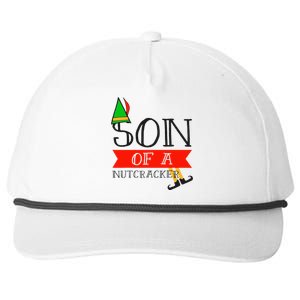 Funny Christmas Gift Son Of A Nutcracker Snapback Five-Panel Rope Hat