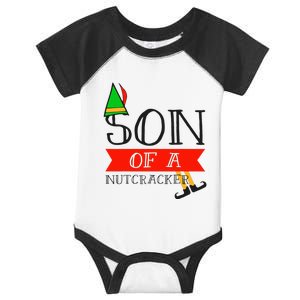 Funny Christmas Gift Son Of A Nutcracker Infant Baby Jersey Bodysuit