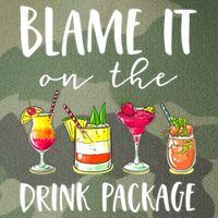 Funny Cruise Gifts Blame It On The Drink Package Legacy Tie Dye Trucker Hat
