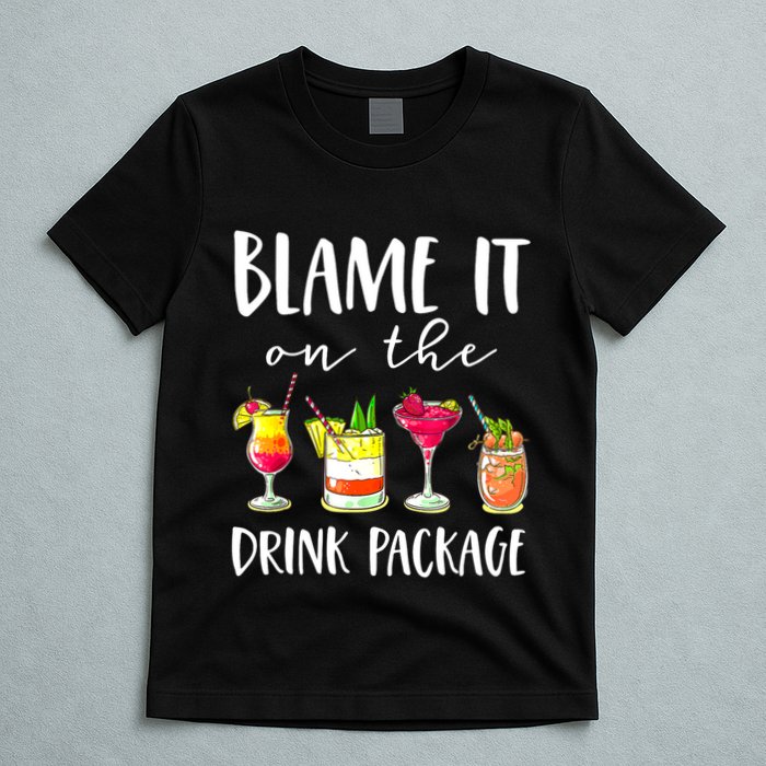 Funny Cruise Gifts Blame It On The Drink Package T-Shirt