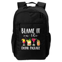 Funny Cruise Gifts Blame It On The Drink Package Backpack