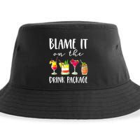 Funny Cruise Gifts Blame It On The Drink Package Sustainable Bucket Hat
