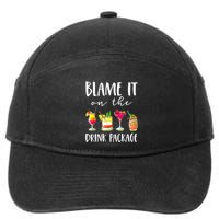 Funny Cruise Gifts Blame It On The Drink Package 7-Panel Snapback Hat