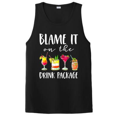 Funny Cruise Gifts Blame It On The Drink Package PosiCharge Competitor Tank