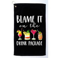 Funny Cruise Gifts Blame It On The Drink Package Golf Towel