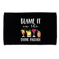 Funny Cruise Gifts Blame It On The Drink Package Microfiber Hand Towel