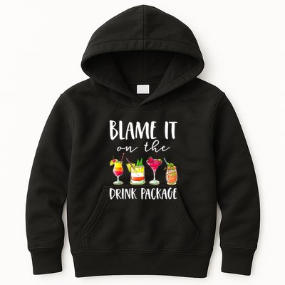 Funny Cruise Gifts Blame It On The Drink Package Kids Hoodie