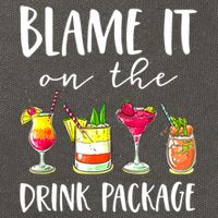 Funny Cruise Gifts Blame It On The Drink Package Cotton Canvas Backpack