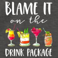 Funny Cruise Gifts Blame It On The Drink Package Vector Backpack