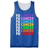 Fu Cancer Gift Fuck Cancer Funny Gift Fuck Cancer Awareness Great Gift Mesh Reversible Basketball Jersey Tank