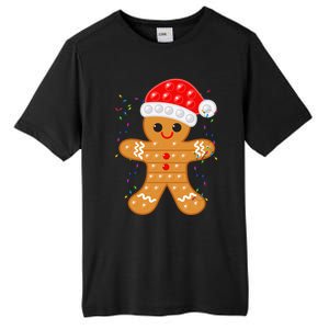 Funny Christmas Gingerbread Cookie Santa Cap Pop It Toy Xmas Cute Gift Tall Fusion ChromaSoft Performance T-Shirt