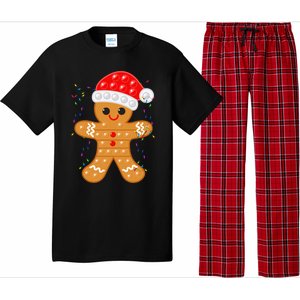 Funny Christmas Gingerbread Cookie Santa Cap Pop It Toy Xmas Cute Gift Pajama Set