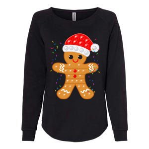 Funny Christmas Gingerbread Cookie Santa Cap Pop It Toy Xmas Cute Gift Womens California Wash Sweatshirt