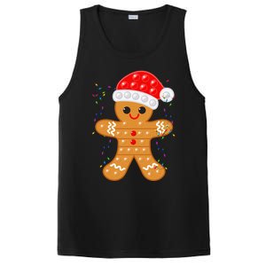 Funny Christmas Gingerbread Cookie Santa Cap Pop It Toy Xmas Cute Gift PosiCharge Competitor Tank