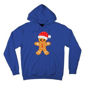 Funny Christmas Gingerbread Cookie Santa Cap Pop It Toy Xmas Cute Gift Tall Hoodie