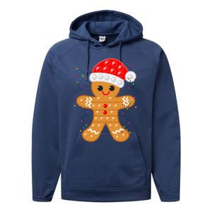 Funny Christmas Gingerbread Cookie Santa Cap Pop It Toy Xmas Cute Gift Performance Fleece Hoodie