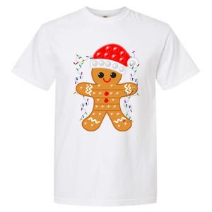 Funny Christmas Gingerbread Cookie Santa Cap Pop It Toy Xmas Cute Gift Garment-Dyed Heavyweight T-Shirt