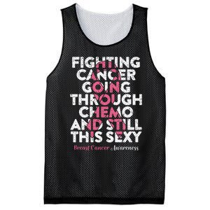 Fighting Cancer Going Through Chemo  Breast Cancer Mesh Reversible Basketball Jersey Tank