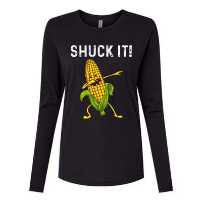 Funny Corn Gift For  Corn On The Cob Costume Farmer Womens Cotton Relaxed Long Sleeve T-Shirt