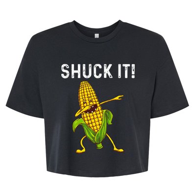 Funny Corn Gift For  Corn On The Cob Costume Farmer Bella+Canvas Jersey Crop Tee