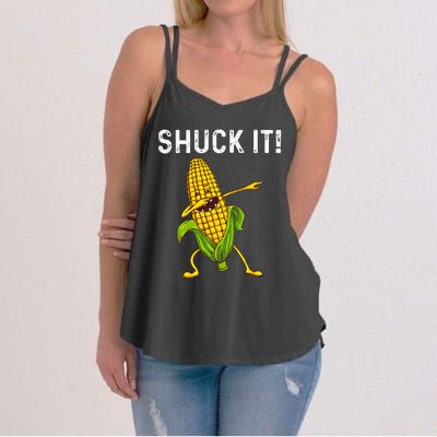 Funny Corn Gift For  Corn On The Cob Costume Farmer Women's Strappy Tank