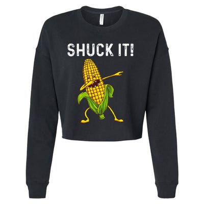 Funny Corn Gift For  Corn On The Cob Costume Farmer Cropped Pullover Crew