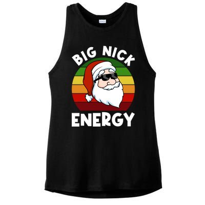 Funny Christmas Gift Santa Gift Big Nick Energy Xmas Cool Gift Ladies PosiCharge Tri-Blend Wicking Tank