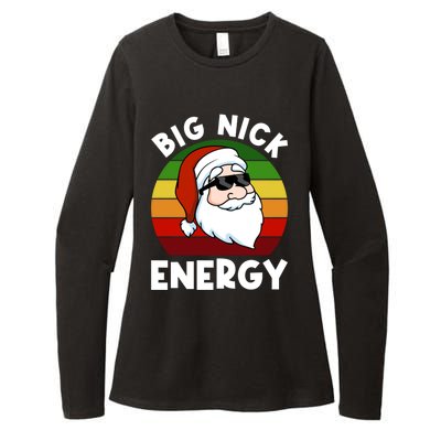 Funny Christmas Gift Santa Gift Big Nick Energy Xmas Cool Gift Womens CVC Long Sleeve Shirt