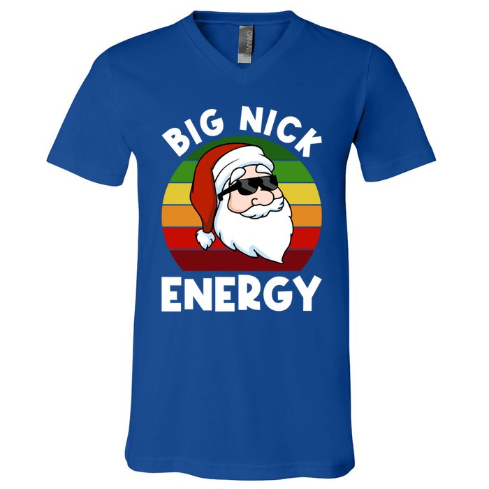 Funny Christmas Gift Santa Gift Big Nick Energy Xmas Cool Gift V-Neck T-Shirt