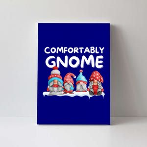 Funny Comfortably Gnome Christmas Gift Canvas