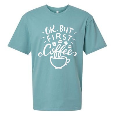 Funny Coffee Gift Sueded Cloud Jersey T-Shirt