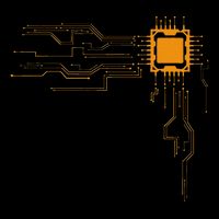 Funny Computer Geek Nerd Gift Cool Computer Core Circuit V-Neck T-Shirt