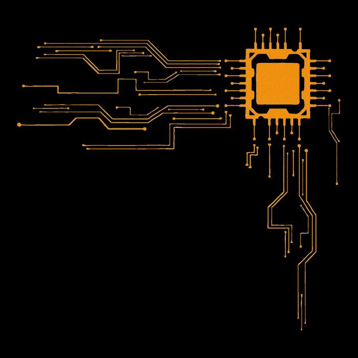 Funny Computer Geek Nerd Gift Cool Computer Core Circuit Tall Long Sleeve T-Shirt