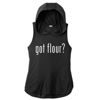 Funny Classic Got Flour Retro Ladies PosiCharge Tri-Blend Wicking Draft Hoodie Tank