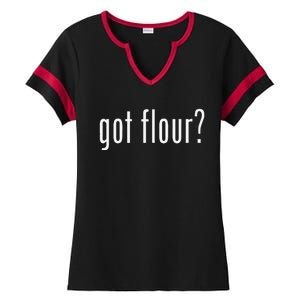 Funny Classic Got Flour Retro Ladies Halftime Notch Neck Tee