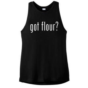 Funny Classic Got Flour Retro Ladies PosiCharge Tri-Blend Wicking Tank