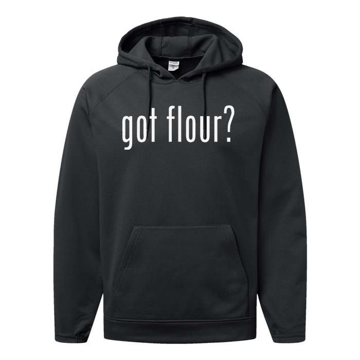 Funny Classic Got Flour Retro Performance Fleece Hoodie