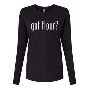 Funny Classic Got Flour Retro Womens Cotton Relaxed Long Sleeve T-Shirt