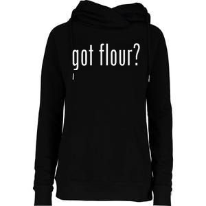 Funny Classic Got Flour Retro Womens Funnel Neck Pullover Hood