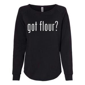 Funny Classic Got Flour Retro Womens California Wash Sweatshirt