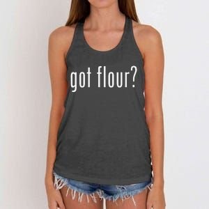 Funny Classic Got Flour Retro Women's Knotted Racerback Tank