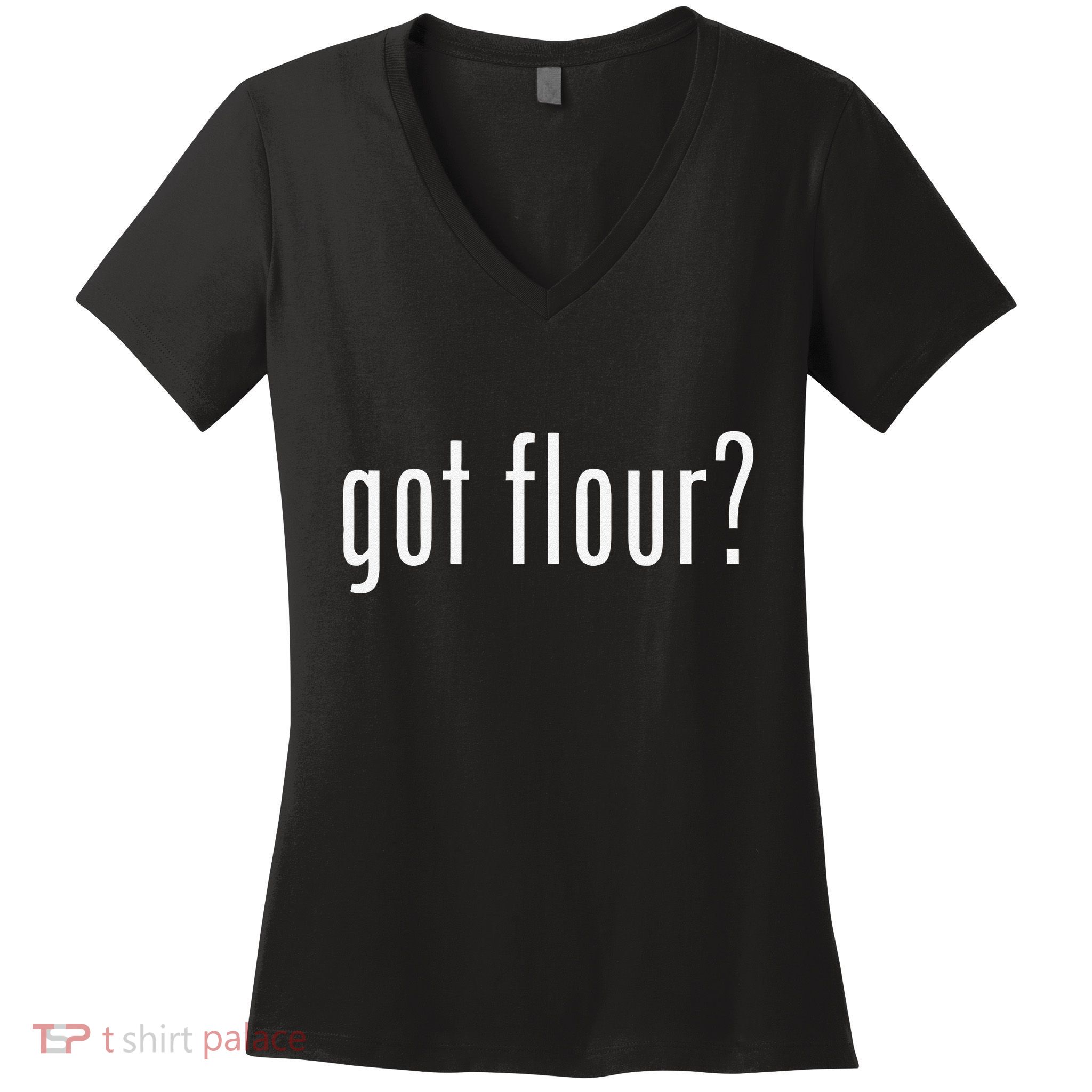 Funny Classic Got Flour Retro Women's V-Neck T-Shirt
