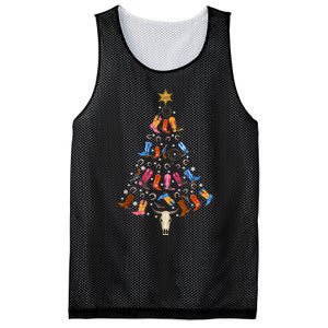 Funny Cowboy Gift Ugly Christmas Cowboy Mesh Reversible Basketball Jersey Tank