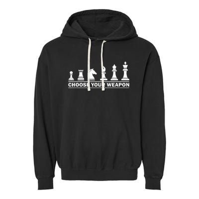 Funny Chess Gift For Chess Lover Cool Player Garment-Dyed Fleece Hoodie