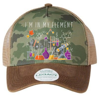 Funny Chemist Gifts Im In My Element Chemistry Science Nerd Legacy Tie Dye Trucker Hat