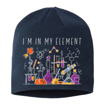 Funny Chemist Gifts Im In My Element Chemistry Science Nerd Sustainable Beanie