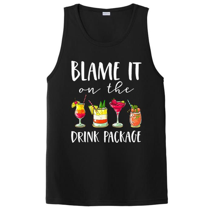 Funny Cruise Gifts Blame It On The Drink Package  PosiCharge Competitor Tank