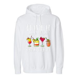 Funny Cruise Gifts Blame It On The Drink Package  Garment-Dyed Fleece Hoodie