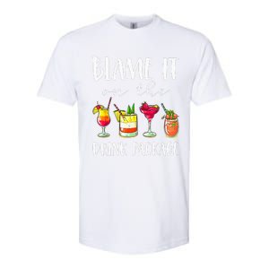 Funny Cruise Gifts Blame It On The Drink Package  Softstyle CVC T-Shirt